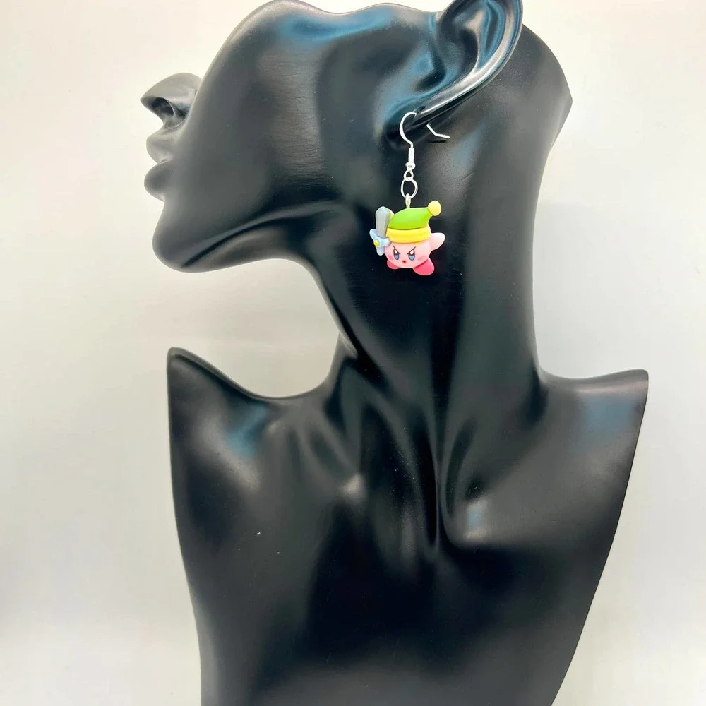Kirby Earrings - Legend of Zelda Earrings - Gamer Earrings - Nintendo Earrings